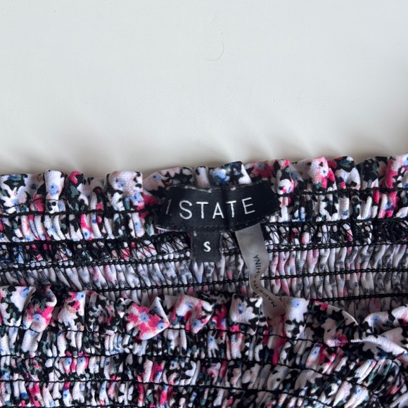 Pink and White Smocked Scoop Neck Midi Dress - Picture 5 of 6